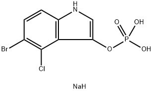 CAS 102185-33-1 5-Bromo-4-kloro-3-indolyl fosfat dinatriyum tuz,X-fosfat dinatriyum tuz