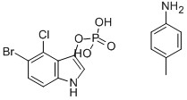 CAS 6578-06-9 5-Bromo-4-kloro-3-indolyl fosfat p-toluidin tuzu,BCIP P-toluidin tuzu, X-fosfat p-toluidin tuzu